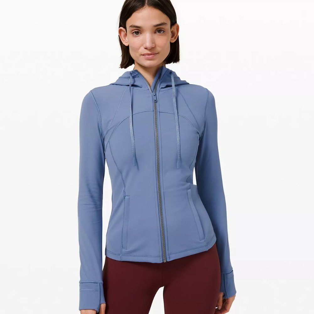 Hooded Define Jacket Nulu - Lululemon (size 8 in Water Drop)